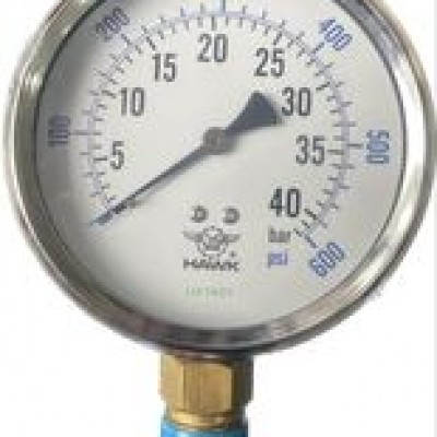Đồng hồ áp suất HAWK 0-40 Bar/Psi