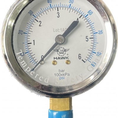 Đồng hồ áp suất HAWK 0-6Bar/Psi/Kpa