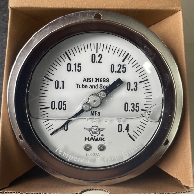 Đồng hồ đo áp suất HAWK 0-0,4 MPA