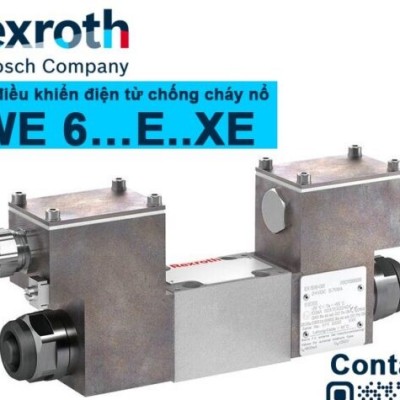 Van Điều Khiển Điện Từ Rexroth WE 6…E..XE Chống Cháy Nổ Tăng Cường, Directional Spool Valves, Direct Operated, With Solenoid Actuation, Explosion Protection